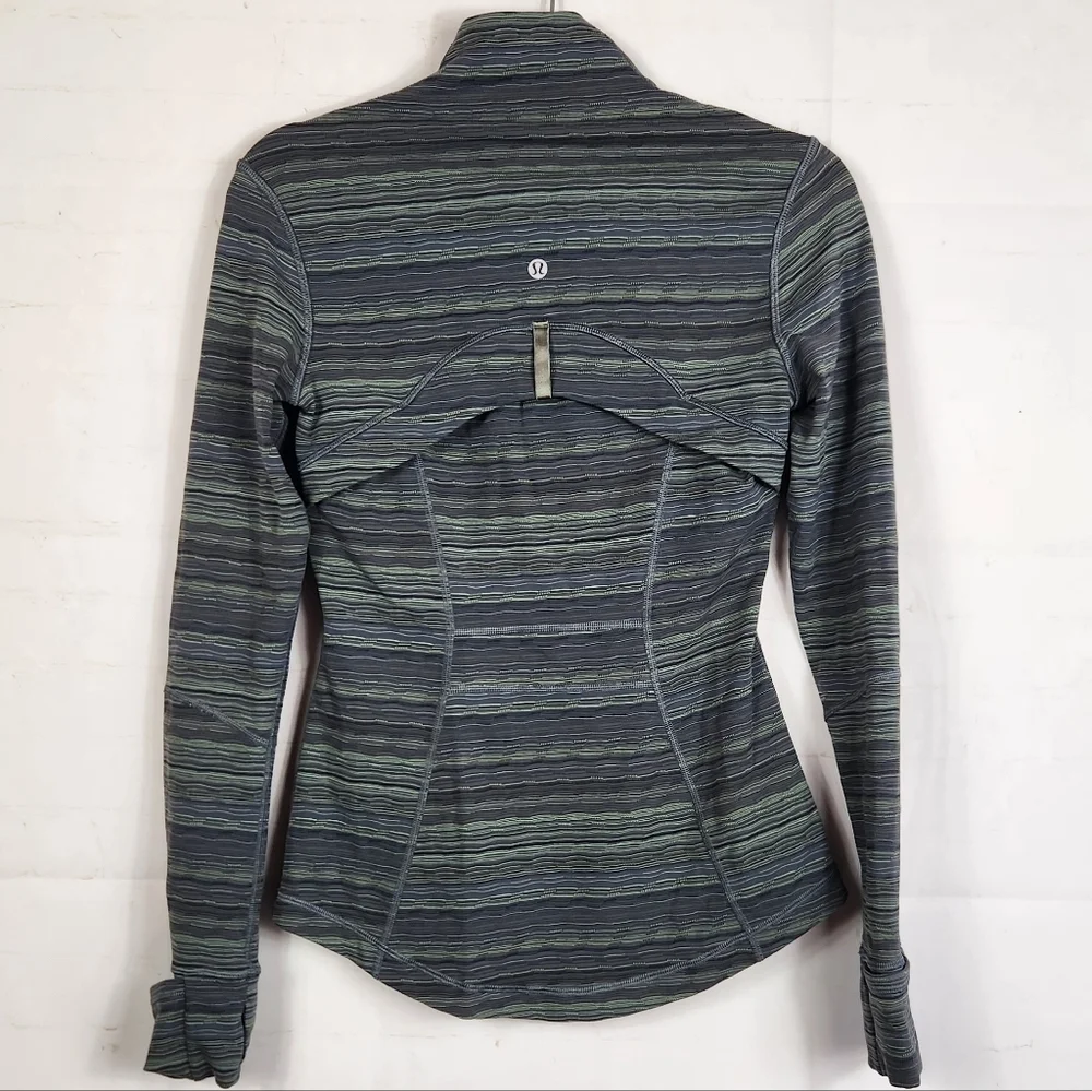 Lululemon Define Jacket Space Dye Dark Slate Fatigue Green Size 4